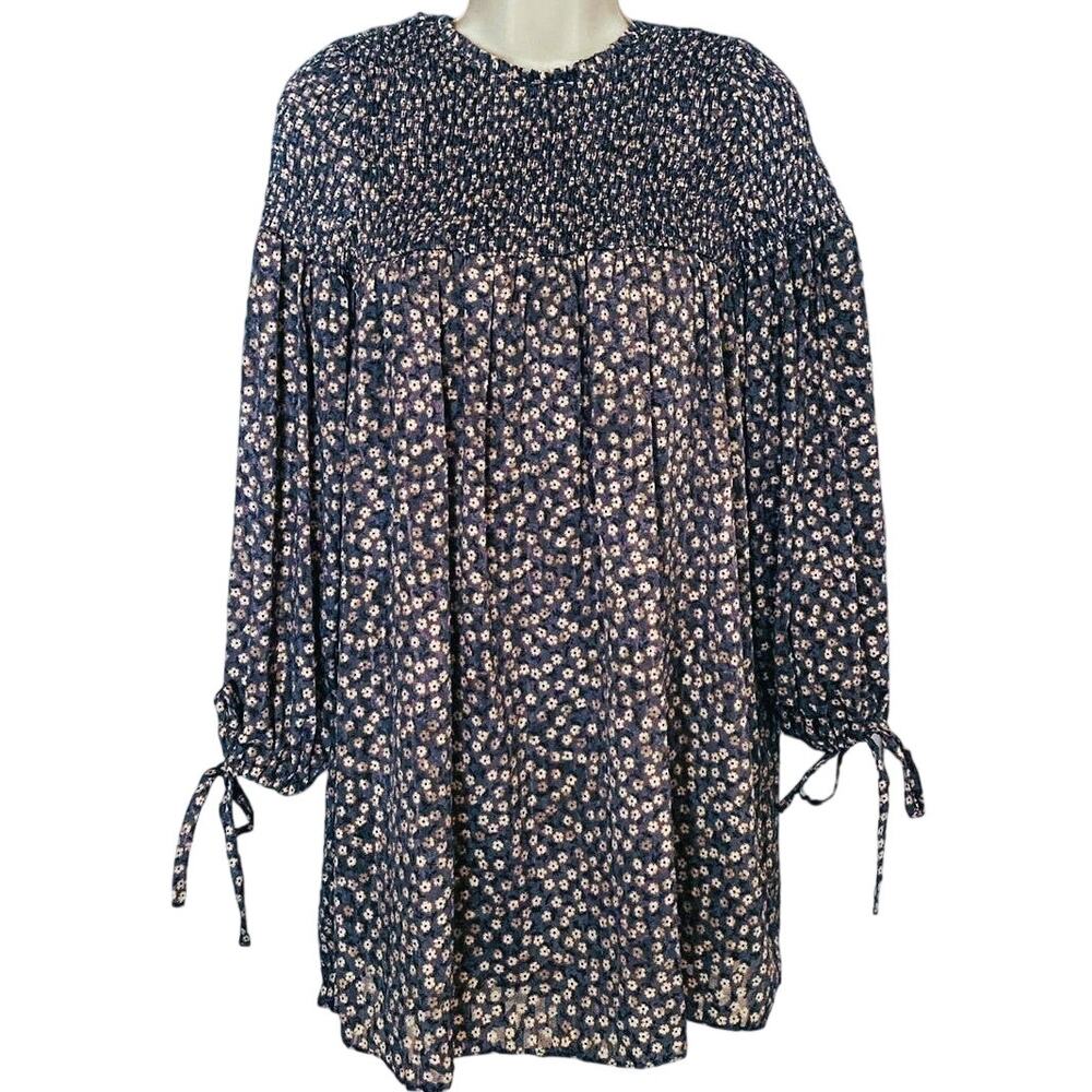 ZARA Boho Floral Romper Jumpsuit Bohemian Shorts Dress ~ Women's Size SMALL